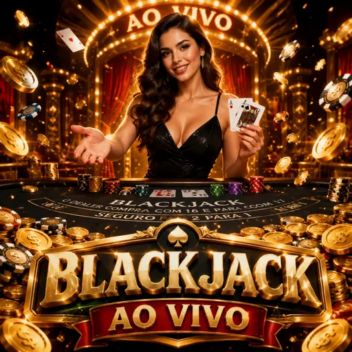 Crupiê distribuindo cartas em uma mesa de blackjack ao vivo com fichas empilhadas no pano verde